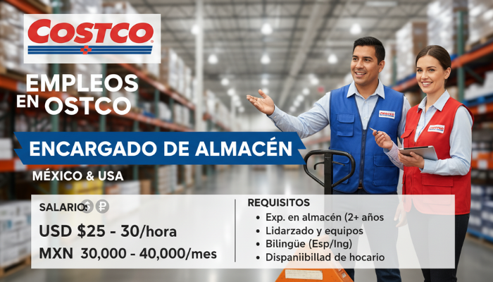 Encargado de Almacén en Costco